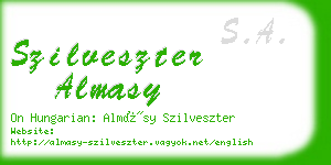 szilveszter almasy business card